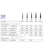 Dymond Dental drills 166 (5pcs.) - Image 3