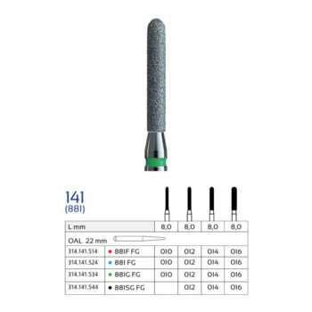 فرز الماسی استوانه‌ای سرگرد وردنت مدل 881 (Round End Cylinder)