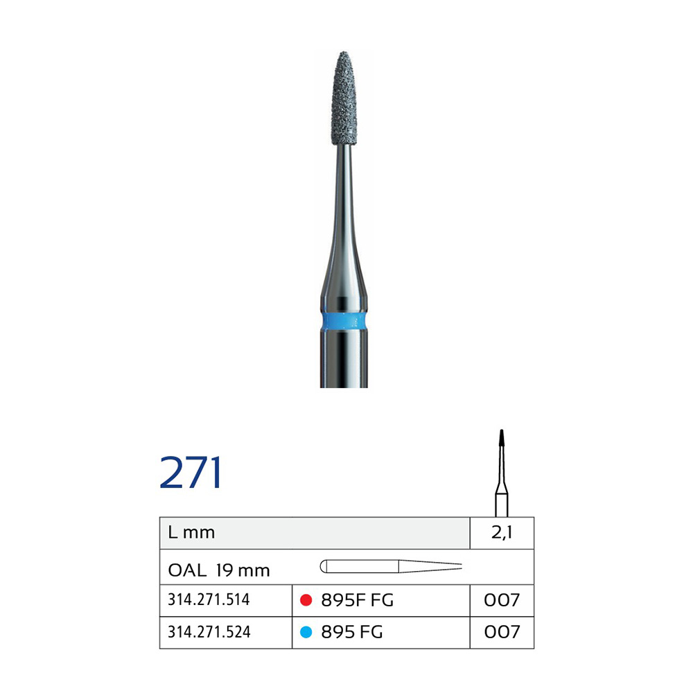 فرز الماسی مخروطی وردنت مدل 895 (ISO 271)