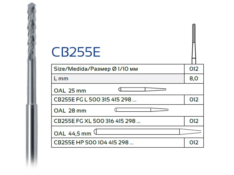 فرز کارباید جراحی استوانهای نوکتیز وردنت مدل CB255E