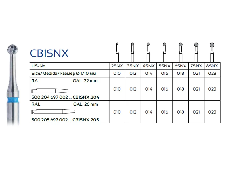 فرز کارباید کروی گردن باریک وردنت مدل CB1SNX